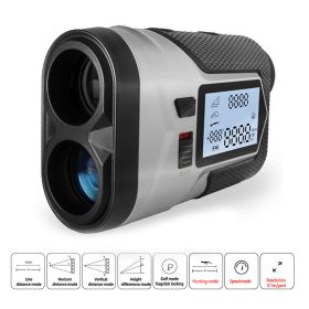 Golf Rangefinder 650m 1000m Hunting Telescope Golf Slope Adjusted Mode Flag-Lock Sport Laser Distance Meter (Ships From: China)