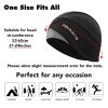 Thermal Lightweight Skull Cap Helmet Liner Reflective Elements Cycling Running Beanies Hat for Men