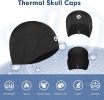 Lightweight Thermal Skull Cap Ears Warm Cycling Helmet Liner Winter Running Beanie Hats Sweat Wicking