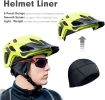 Mid-Weight Helmet Liner Skull Cap 6-Panel Beanie Thermal Running Hats Ears Warm Performance Moisture Wicking